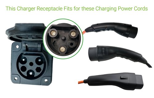 JOEEGO Charger Receptacle Fits for Evolution Golf Cart (All Models Before 2023) Replaces OEM# 2.04.0602, 20 inches