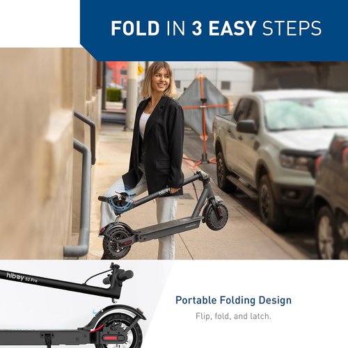 Hiboy S2 Pro Electric Scooter - 500W Motor, 10"/12" Tires, 25/38 Miles Range | Fast Folding Commuter for Adults