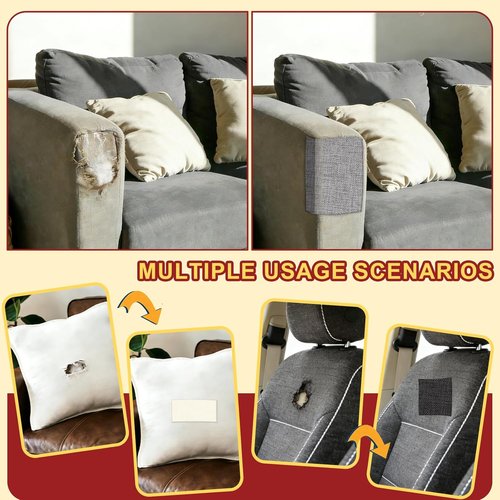Linen Repair Tape - Self-Adhesive Fabric Patch Kit for Sofas, Chairs & Curtains | 4x79 Inch - Green