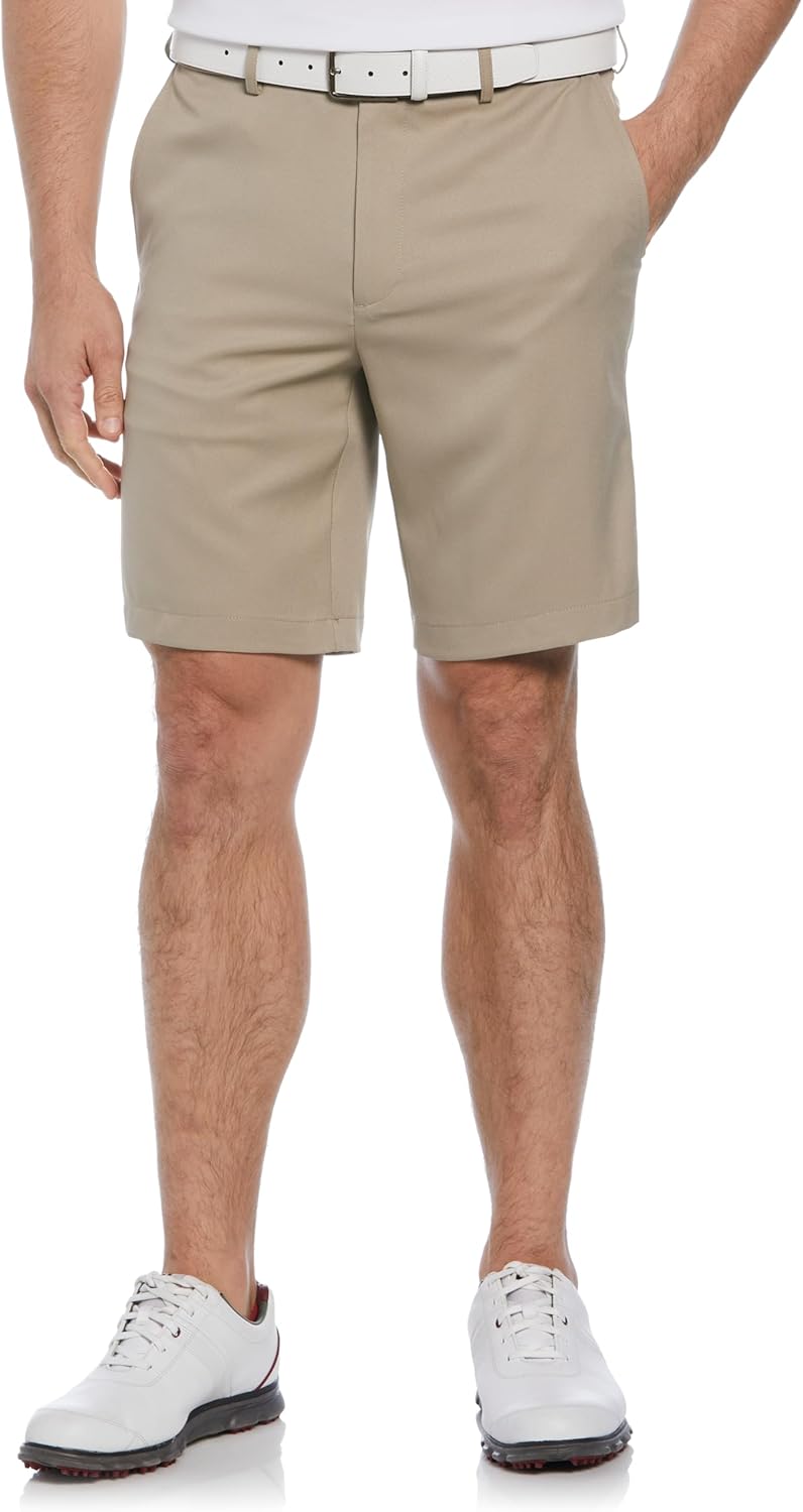 PGA Tour Men's Golf Shorts - Lightweight, Moisture-Wicking with Expandable Waistband | Flat Front Design