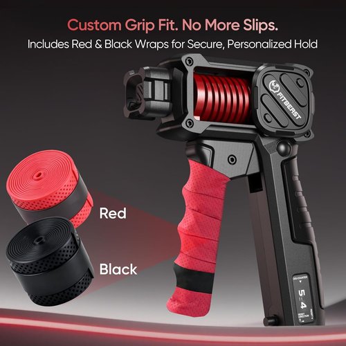 FitBeast Grip Strength Trainer - Adjustable Hand Gripper with Built-In Counter | 30–130LB for Home & Office Use