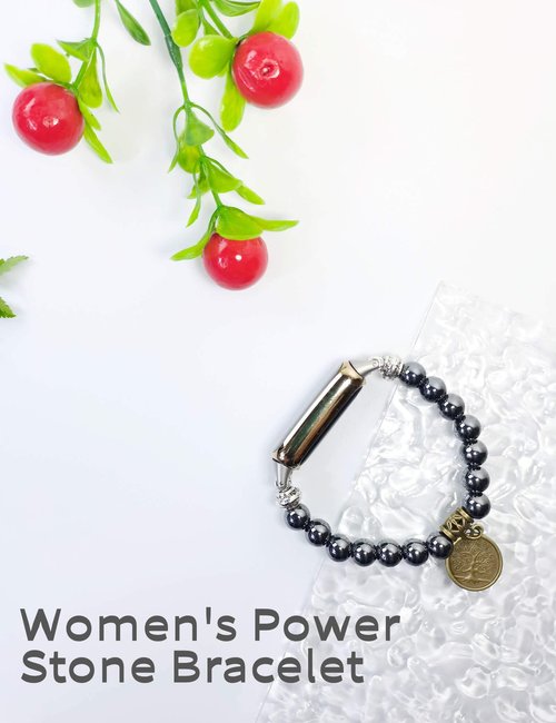 FTWIND Compatible with Fitbit Luxe Band Agate Natural Gemstone Beads Boho Bracelet for Women Energy Stones Healing Crystal Chakra Tree of Life Obsidian 6"-6½"