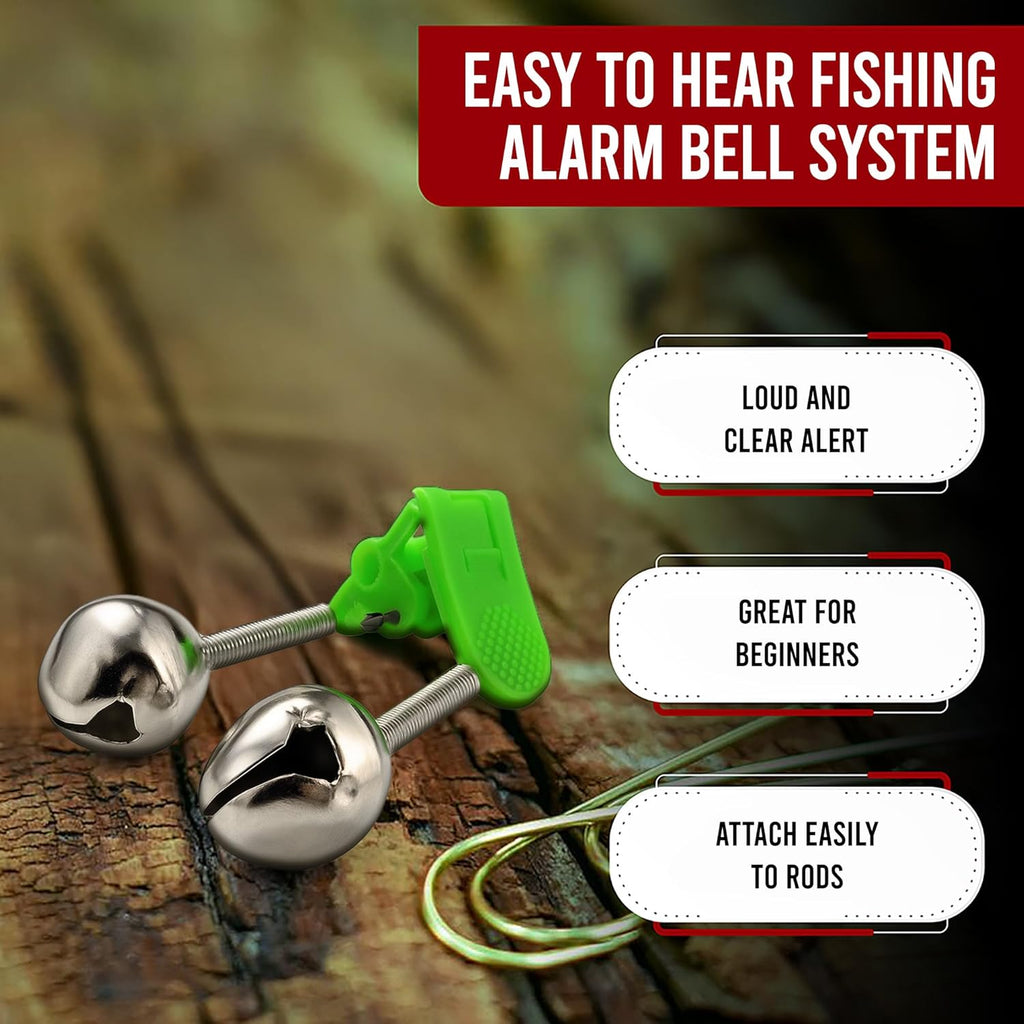Skiennix Fishing Bells - Durable Rod Alerts for Enhanced Catching Success | Easy to Use