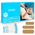 OK TAPE Fabric Adhesive Bandages, 200 Ct, Sterile, Flexible Bandages for Wounds, 3 Sizes, Latex Free, Breathable, Protection for First Aid