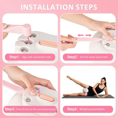 Thigh Master & Pelvic Floor Trainer for Women, Hip Trainer Kegel Exerciser - Strengthens Pelvic Floor Muscles, Aids Postpartum Recovery (Pink)