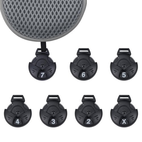 Andux 4pcs/Pack Long Neck Golf Hybrid Club Head Covers Dial No. Tag CTMT-02 Grey