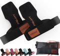 Frelaxy Weight Lifting Wrist Straps - Cushioned Grips with Double Layer Leather | Gym Workout Essentials
