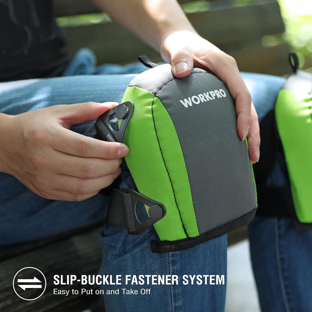 WORKPRO Garden Knee Pads - Comfortable Foam Padding for Kneeling | Unisex-Adult, Ideal for Gardening & Construction