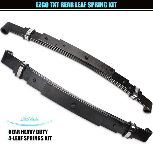 Geggkake Heavy Duty EZGO TXT Rear Leaf Spring Bushings & Sleeves Kit, Fits 1994-Up Golf Cart - 4 Leaf