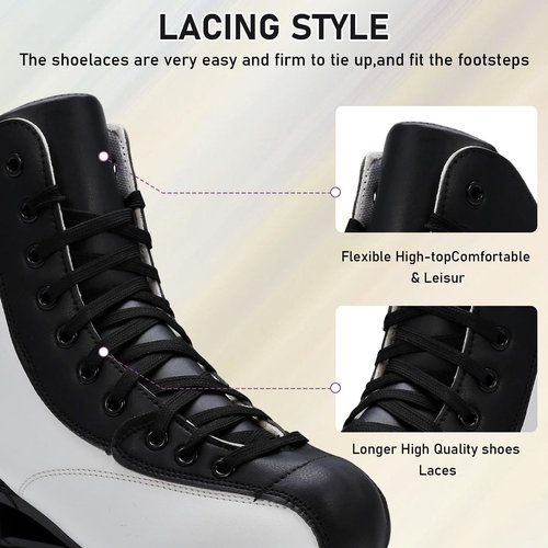 jessie Roller Skates of Women&Men, Adult Breathable PU Leather Flash Wheels Roller Skates for Beginners Professionals Indoor Outdoor