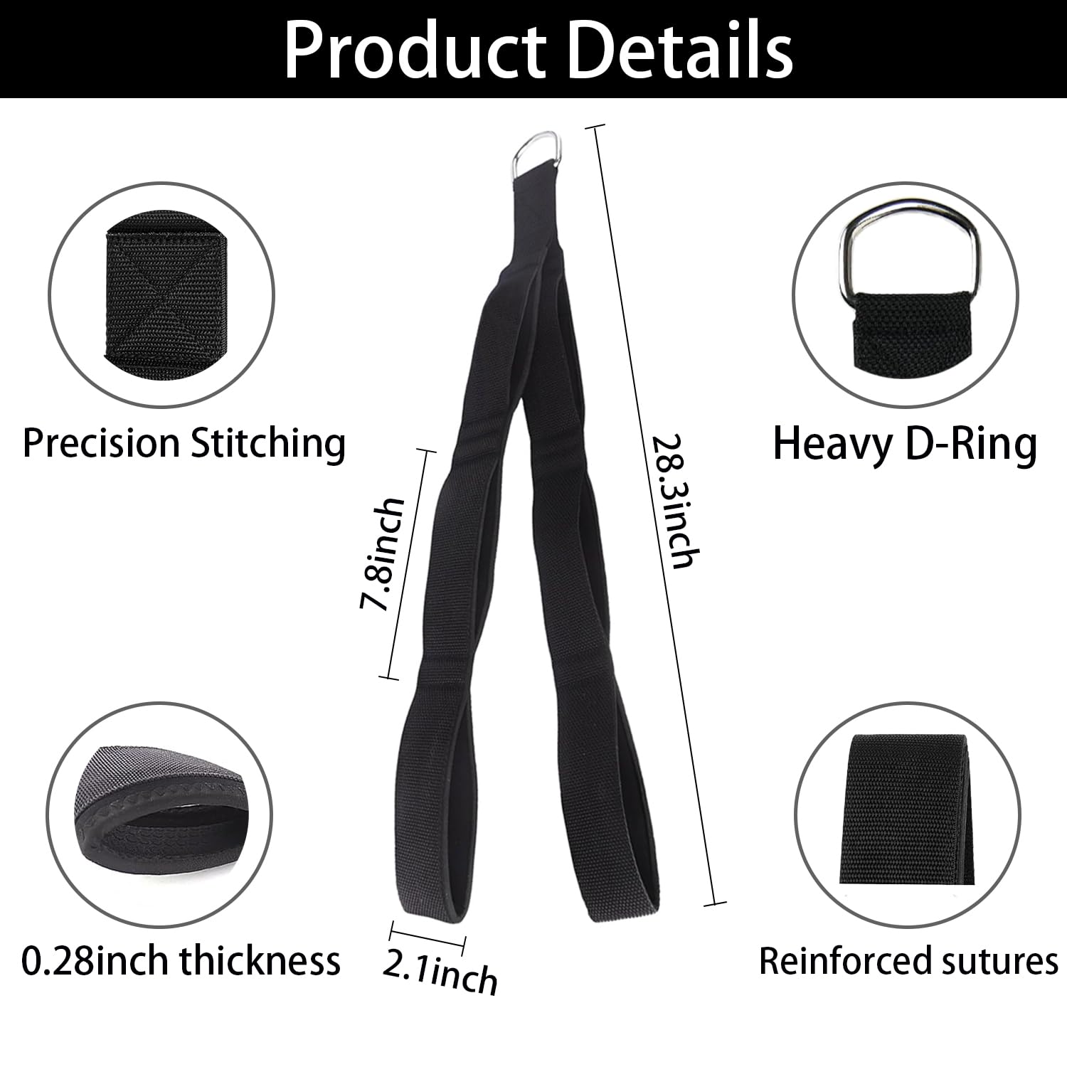 Tricep Rope, tricep Pull Down Attachment with Carry Bag, tricep Rope Cable Attachment for Pull Downs, Strength Training, arm Training, Facepulls and Perfect for Professional Gym