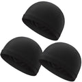 Cooling Skull Cap for Helmets - 3pcs Black, Sweat-Wicking Helmet Liner