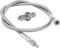 Skiennix Paintball Airsoft Fill Whip Hose - 36-Inch 4500psi Stainless Steel Charging System with 8MM Quick-Disconnect Adapter