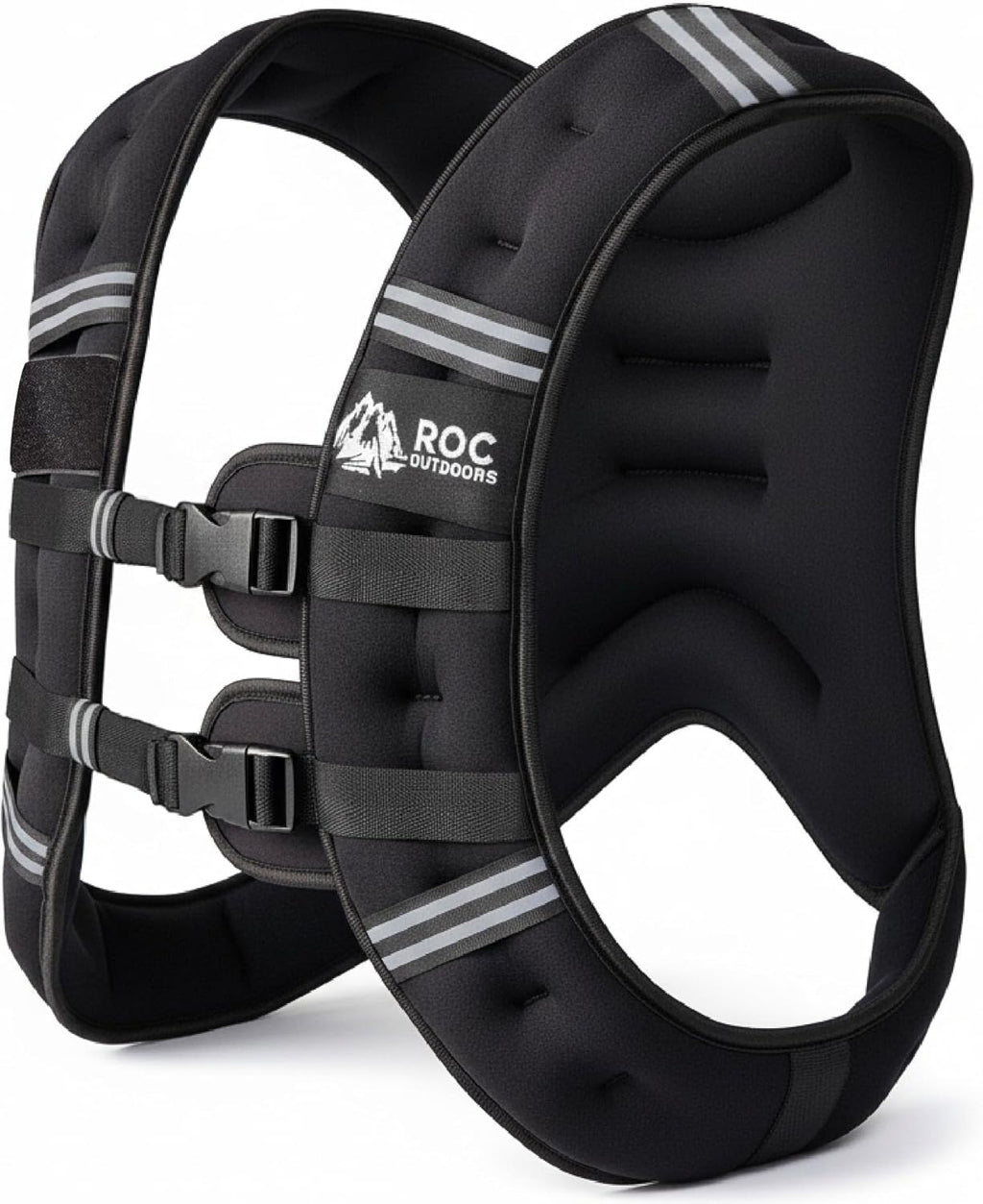 Roc Outdoors Weighted Vest - Rub-Free Technology for Men & Women | 5lb to 30lb Options for Fitness & Weight Training
