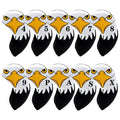 Black Neoprene Golf Iron Club Covers - Lightweight Headcovers Set, Fits Oversized & Standard Size Clubs, Gifts for Golf Players, Dad, Father