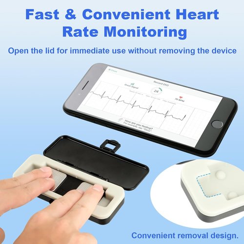 KardiaMobile 1L Case - Portable Impact & Water Resistant Case for KardiaMobile EKG Monitor | On-the-Go Protection