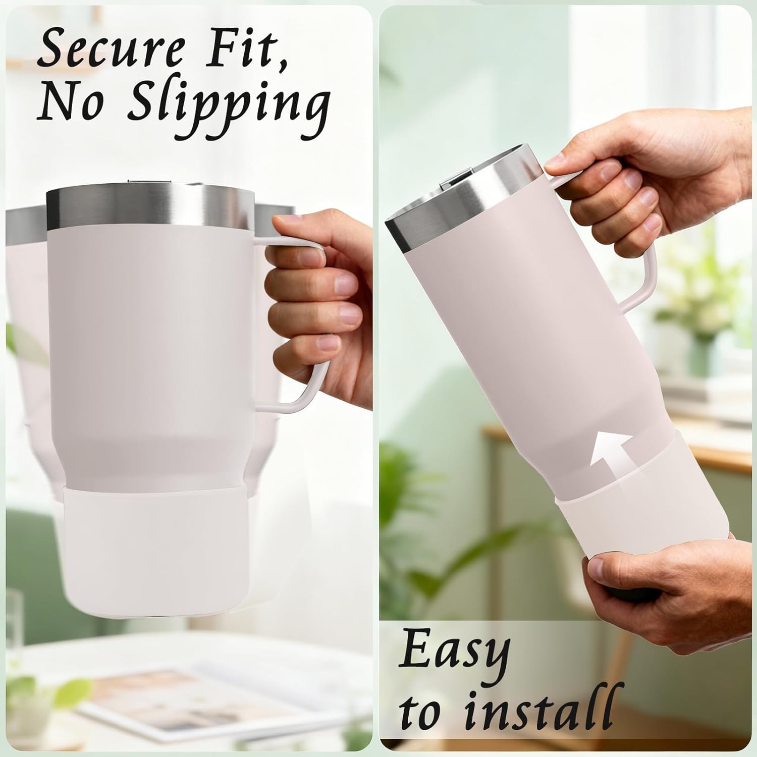 WUQID Silicone Boot - Anti-Slip & Anti-Dent Sleeve for Stanley Suburban 24oz/30oz & Owala Freesip 30/40oz