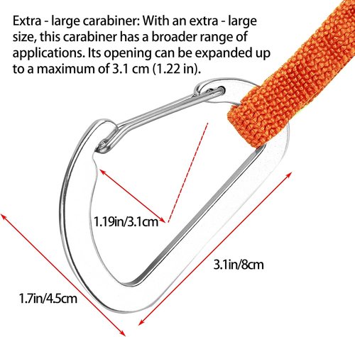 MOOCY Kayak Paddle Leash - 3-7 Ft Stretchable Strap for SUP, Canoeing & Fishing | Secure Bungee Tether