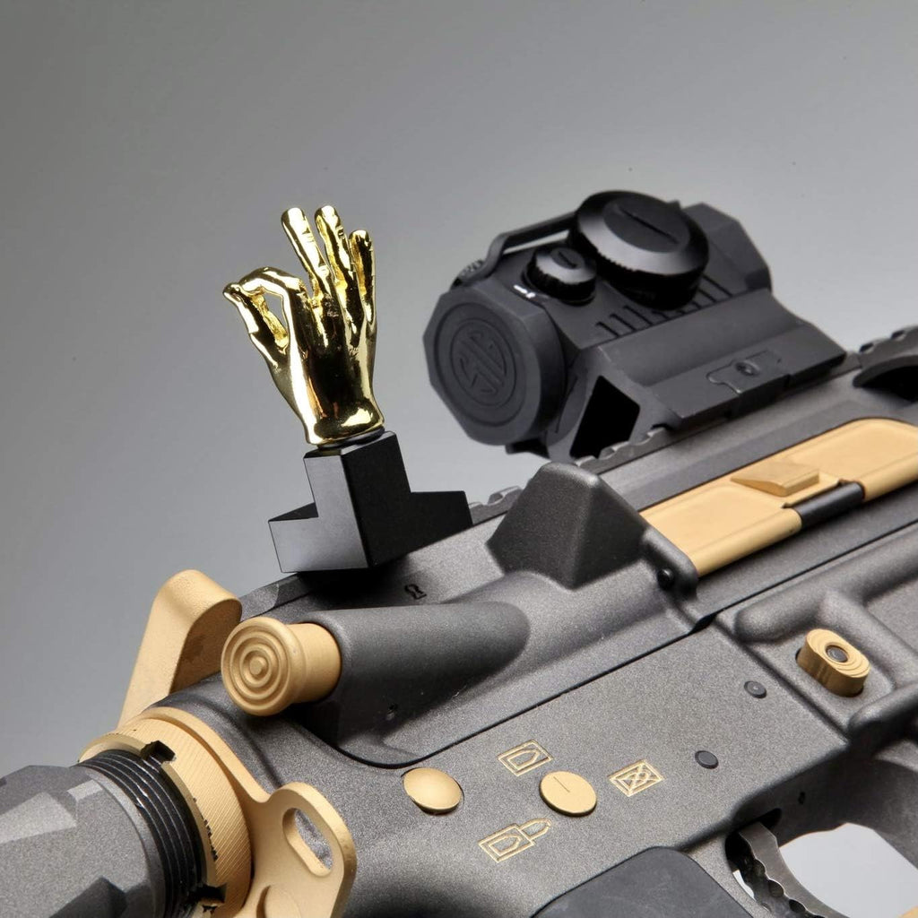 Stinger Finger Sight Set - Backup Front & Rear Iron Sights for Picatinny Rail | 45 Degree Offset