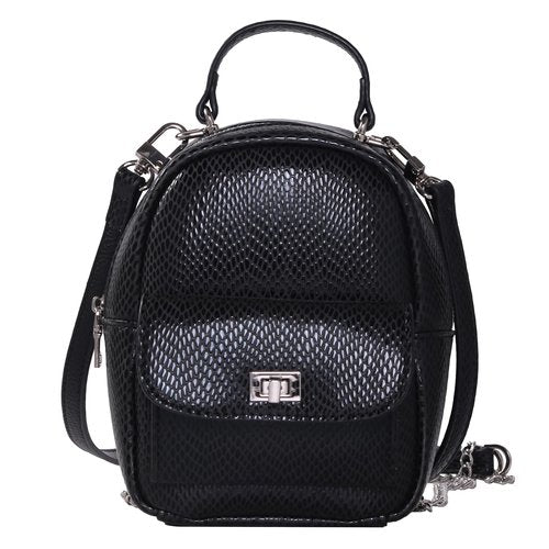 YOXIER Cute and lightweight backpack, mini, versatile, practical front pocket, built-in storage bag - premium backpack, (black)