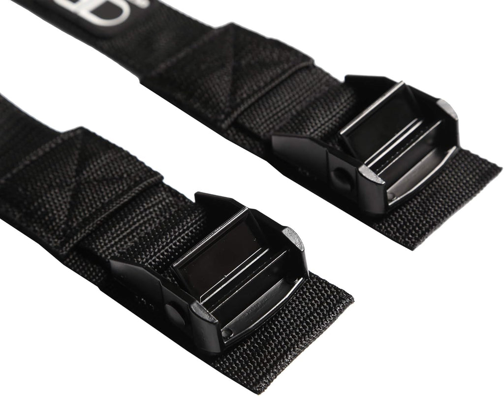OCEANBROAD Kayak Tie Down Straps - 1.5 Inch, 13 Feet | 2 Pack Cam Buckle Straps for Surfboards & Canoes