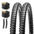 27.5x2.1 Inch MTB Tire Set 2 Pack with Tubes & Levers – Complete Replacement Kit