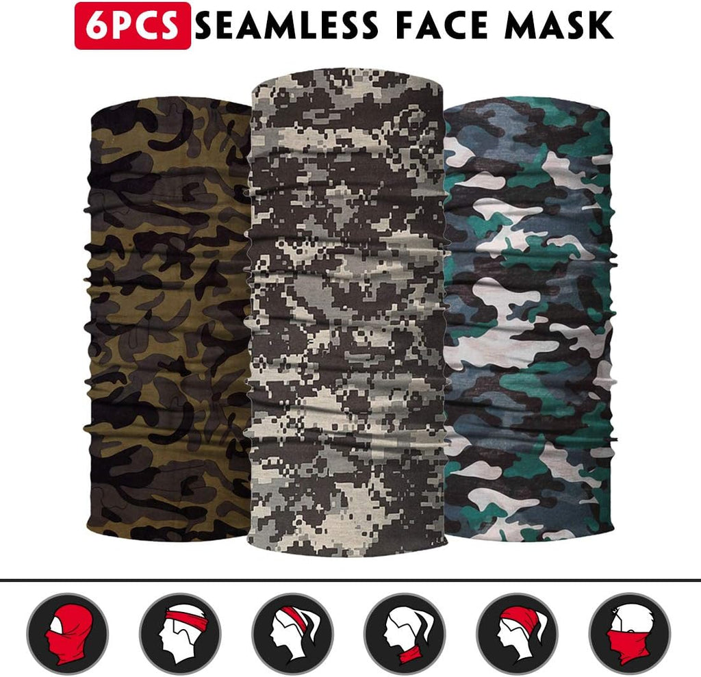Skiennix Neck Gaiter | Seamless Face Scarf & Bandana for Men and Women - Versatile Headwear