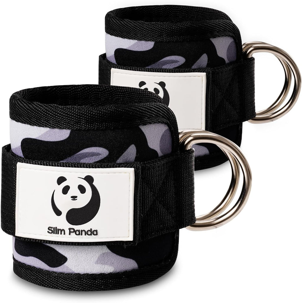 Slim Panda Ankle Strap | Adjustable Ankle Cuff for Cable Machine Workouts - Ideal for Glute & Leg Exercises