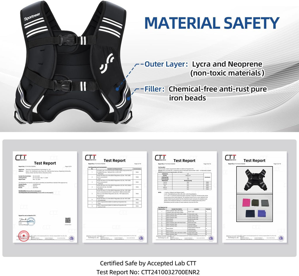 Sportneer Weighted Vest - Adjustable 8lb to 25lb for Women | Ideal for Running, Walking & Strength Training