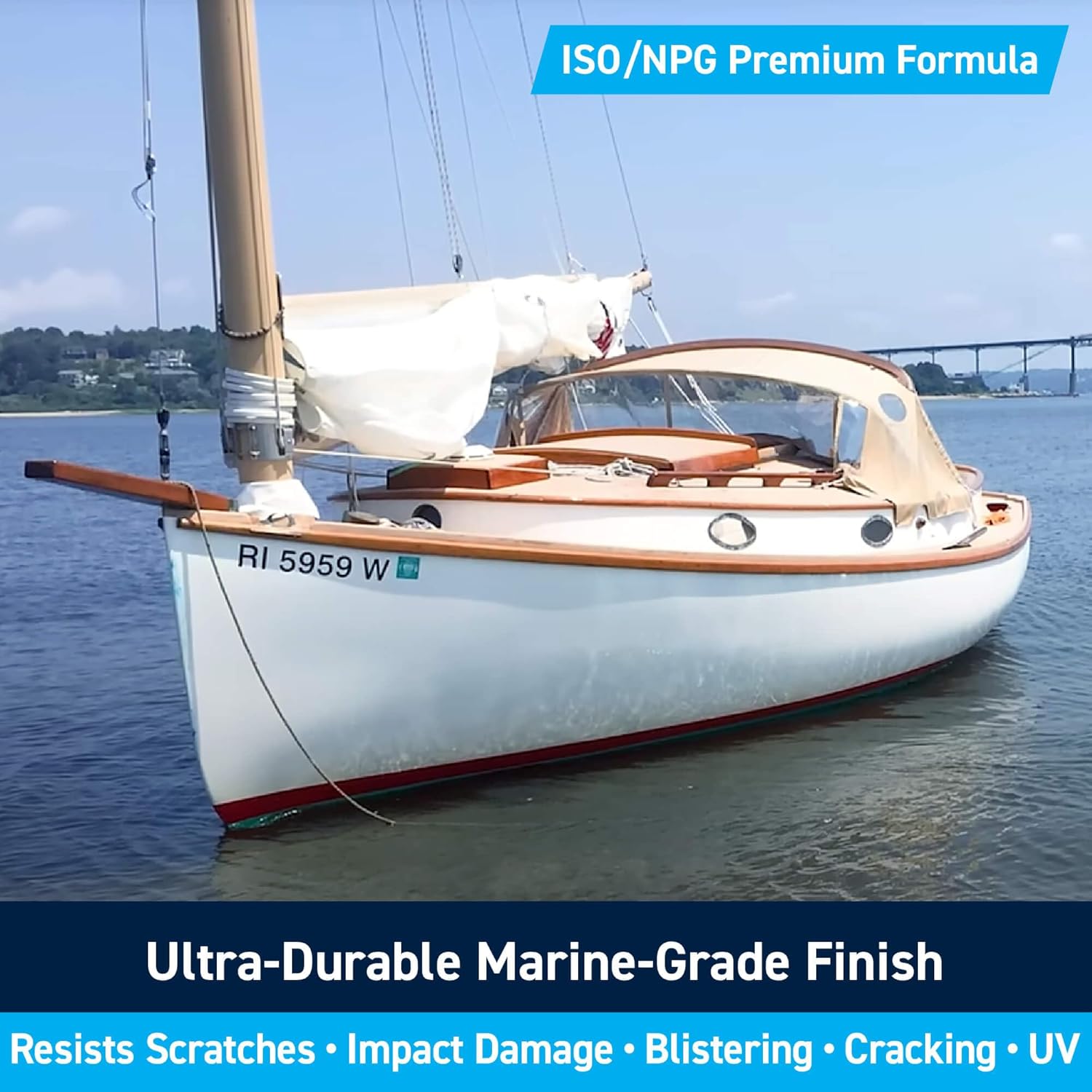 TotalBoat Marine Gelcoat for Boat Building, Repair and Composite Coatings (White, Quart No Wax)