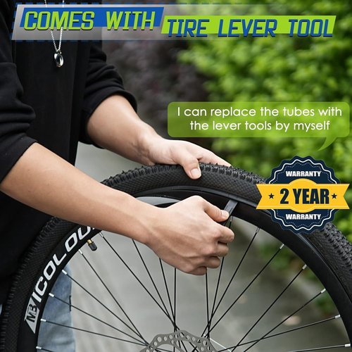 Hydencamm Bicycle Tube Set - 26" & 22" Butyl Rubber Inner Tubes with 32mm Schrader Valve & Tire Levers