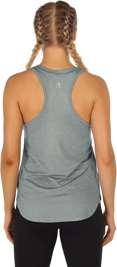 Icyzone Women's Racerback Workout Tank Tops - Pack of 3 Athletic Yoga & Gym Shirts