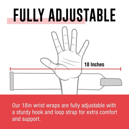 STRONG Wrist Wraps - Weightlifting Wrist Protection, Ideal for Gym Training, CrossFit - Enhanced Grip, Weight Gloves for Men's Workout & Women's Fitness, Strong Wrist Compression for Rep Max - Black
