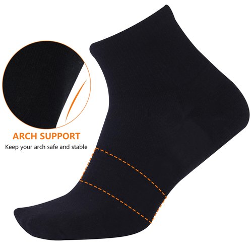 RTZAT Men 90% Merino Wool Ankle Business Casual Moisture Wicking Arch Support Everyday Lightweight Thin Wool Socks, Black, X-Large