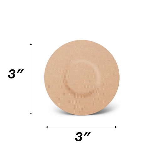 SIMPATCH Universal Adhesive Patch, No Hole (25-Pack) (Beige)