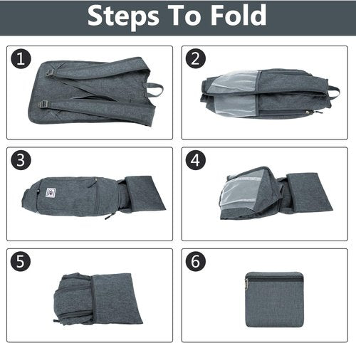 Esup 15L Lightweight Hiking Backpack - Packable Travel Bag for Camping | Dark Gray Color