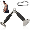 MuscleForge V Bar Attachment - Tricep V Bar Cable Attachment with Anti-Slip Rubber Grip for Pulldowns, Pushdowns & Arm Training - Gym Grade 880lbs Capacity