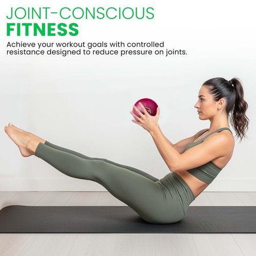 Bean Products Soft Weighted Balls - Soft and Safe Workout Balls for Yoga, Rehab, Pilates and Fitness - Latex Free, Easy to Grip, Versatile Physical Therapy Exercise Ball - Hibiscus, 4lbs, 2 Pack