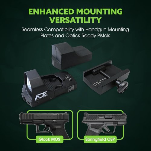 Ade Advanced Optics Huracan Blue Dot Reflex Sight for Handgun - Compatible with Doctor/Venom/Fastfire Red Dot Footprint