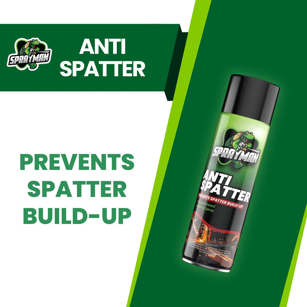 Sprayman Anti Spatter Welding Spray - (1x12.3 oz) Welding Anti-Adhesion Protection for Nozzles & Torches, Suitable for TIG and MIG, Prevents Weld Splatter, Non-Flammable After Use | 1 Pack