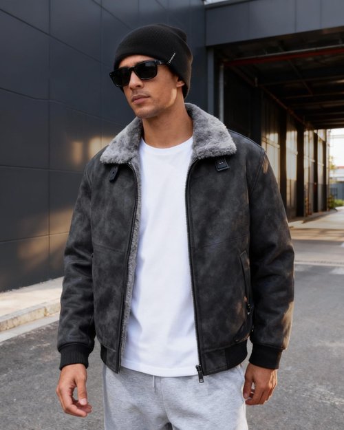 FURTALK Winter Beanie Hat Men Women Fleece Lining Winter Hats Windproof Knitted Warm Stretchable Cuffless Beanie Black