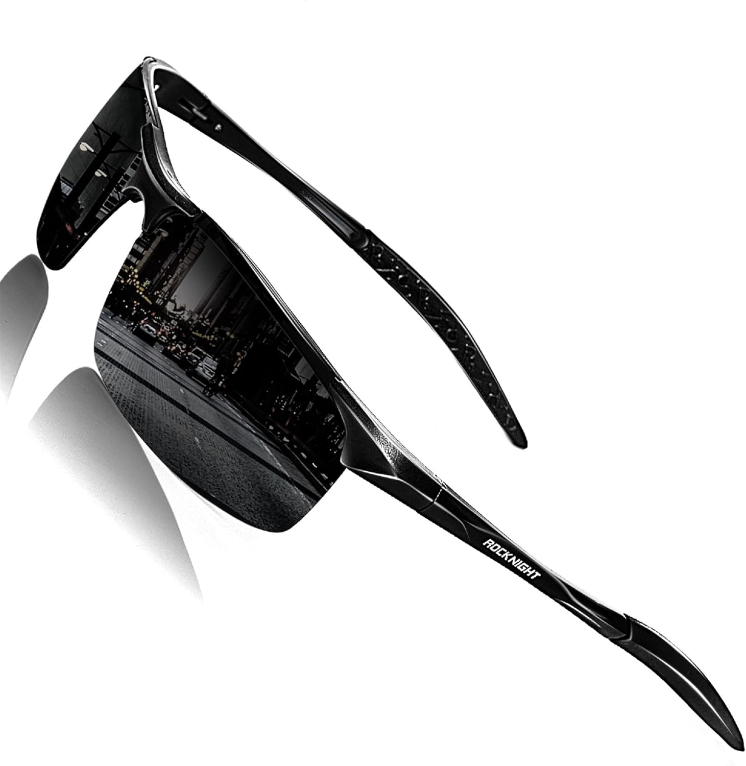 ROCKNIGHT HD Polarized Sunglasses - Ultra-Light UV400 Protection for Golf & Fishing | Outdoor Use