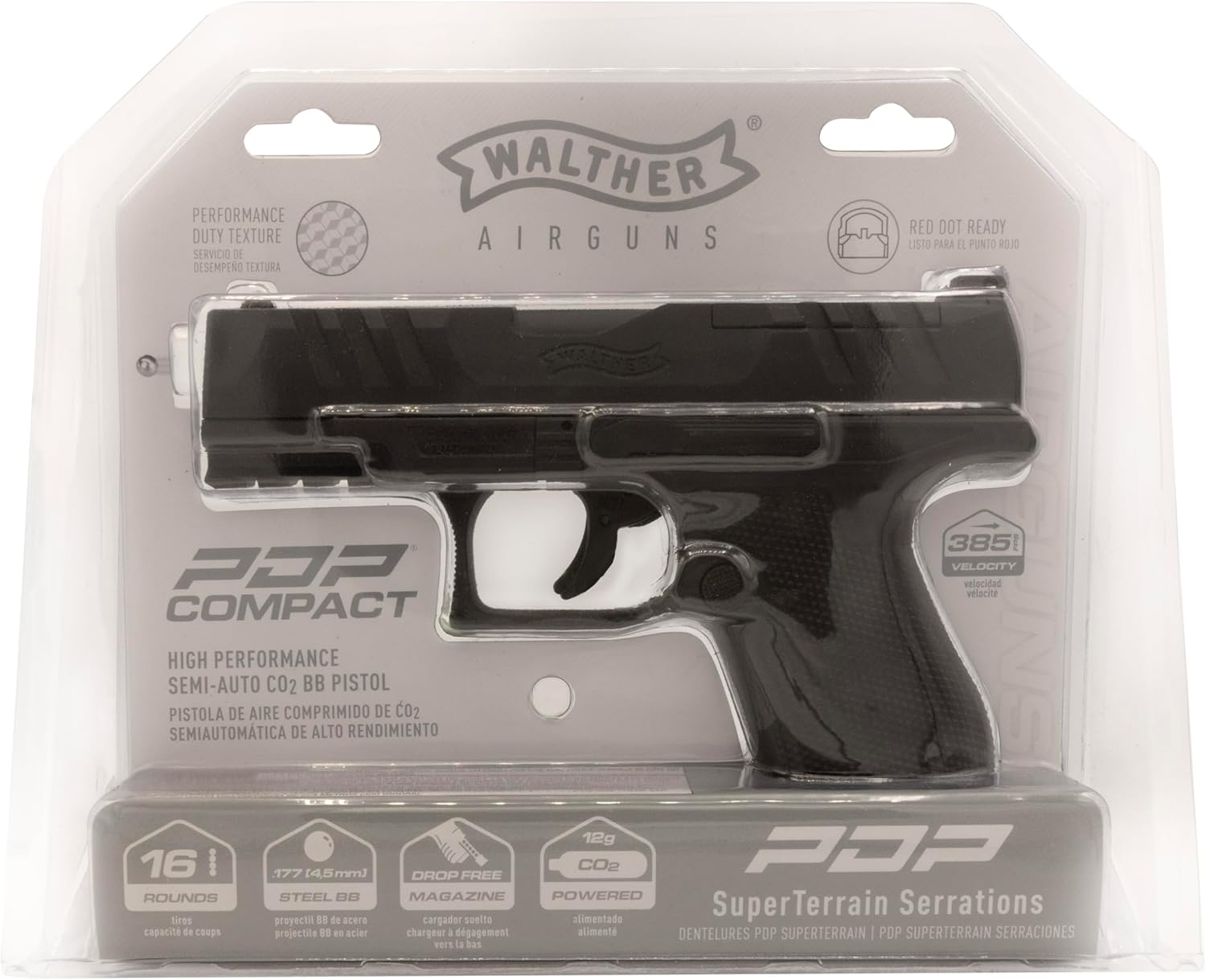 Walther PDP Compact BB Gun - .177 Caliber Air Pistol for Precision Shooting