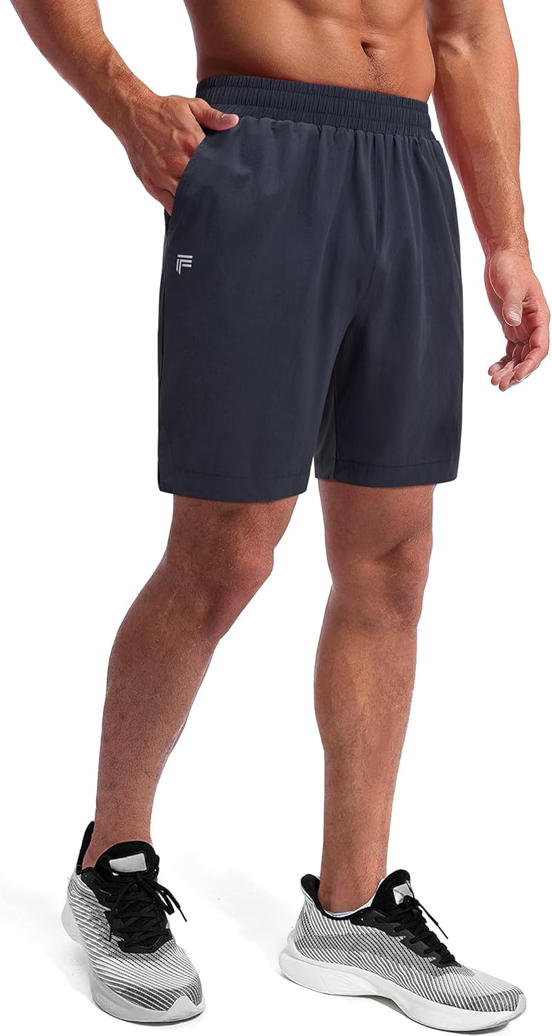Skiennix Running Shorts for Men - 2 in 1 Quick Dry Athletic Gym Shorts with Phone Pockets | Comfortable Fit