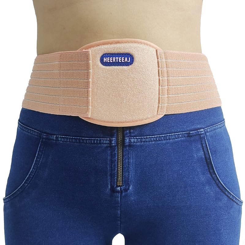 Large Umbilical Hernia Belt for Men & Women – Abdominal Support with 1 Pad