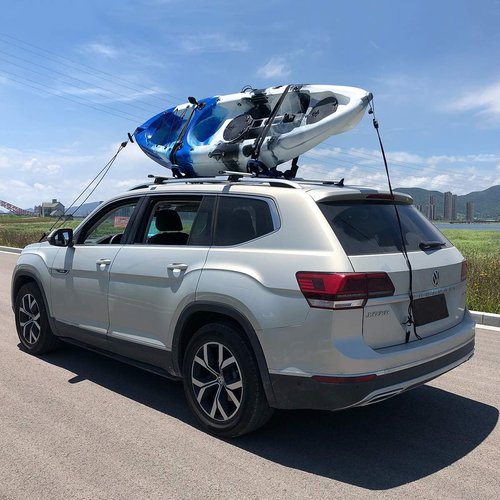 Kayak Roof Rack - J-Style Folding Racks for Car & SUV - Durable & Easy to Install