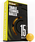 D-Xam Ping Pong Balls - 15 Pack Official 40mm High Bounce Training Balls | Orange & White