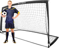 RUNBOW 9x5 FT Portable Kids Soccer Goal - Folding Soccer Net with Carry Bag for Indoor/Outdoor Use