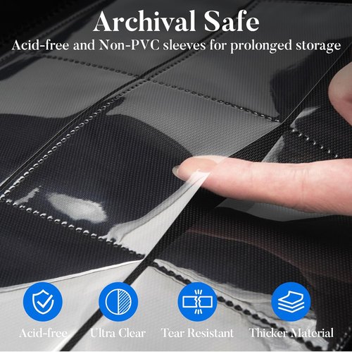 Fabmaker Premium 9 Pocket Card Binder - Sturdy Album for 360 Cards | Sleek Yellow Trading Card Holder