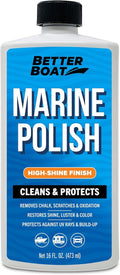 Better Boat Marine Polish - High-Gloss Gel Coat Restorer with UV Protection for Fiberglass & Metal